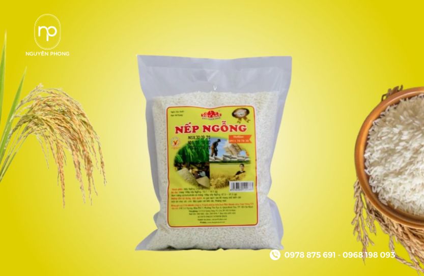 Mẫu tem gạo nếp ngỗng